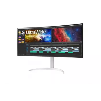 LG 38BQ85C-W kompiuterio monitorius 95,2 cm (37,5 col.) 3840 x 1600 pikselių Quad HD+ balta
