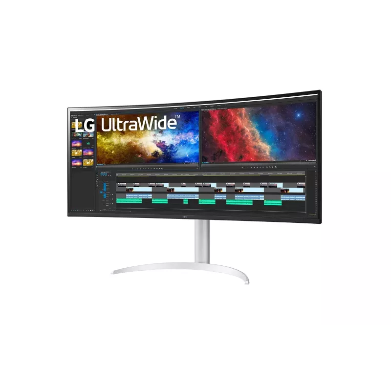 LG 38BQ85C-W kompiuterio monitorius 95,2 cm (37,5 col.) 3840 x 1600 pikselių Quad HD+ balta