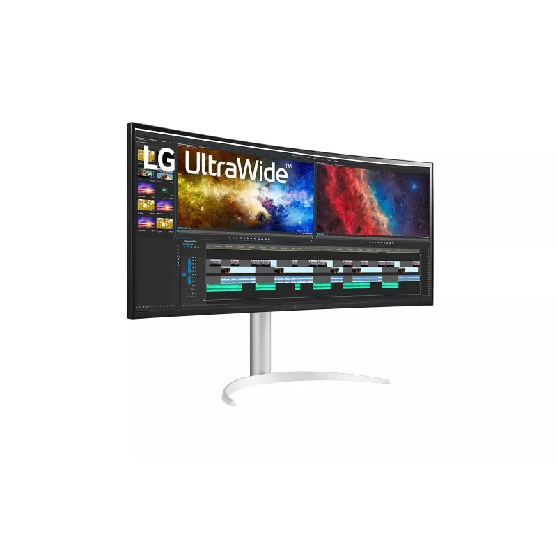 LG 38BQ85C-W kompiuterio monitorius 95,2 cm (37,5 col.) 3840 x 1600 pikselių Quad HD+ balta