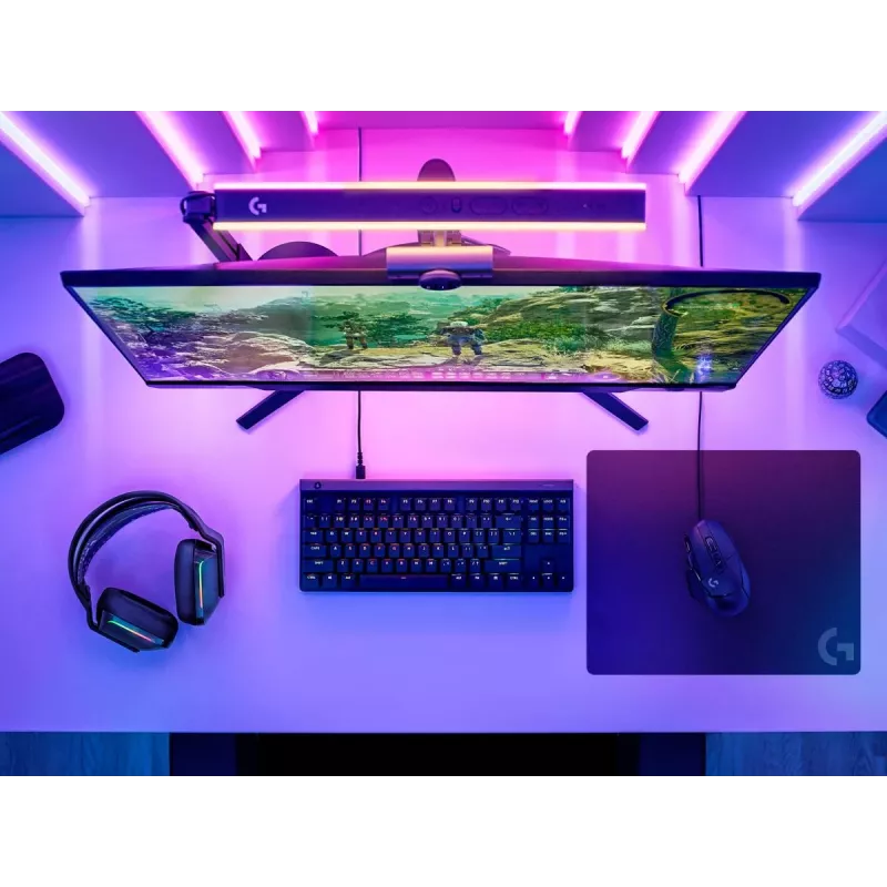 LOGITECH G240 medžiaginis žaidimų pelės kilimėlis - juodas