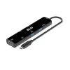 CLUB3D USB4™ Gen3x2 Type-C, 6 viename šakotuvas su HDMI™ 8K60Hz arba 4K120Hz, 2xUSB Typee-A(10G), Ethernet RJ45(2.5G) ir 2xUSB Type-C, 1x Data(10G) ir 1xPD3.0 įkrovimas 100 W