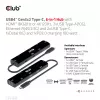CLUB3D USB4™ Gen3x2 Type-C, 6 viename šakotuvas su HDMI™ 8K60Hz arba 4K120Hz, 2xUSB Typee-A(10G), Ethernet RJ45(2.5G) ir 2xUSB Type-C, 1x Data(10G) ir 1xPD3.0 įkrovimas 100 W