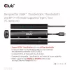 CLUB3D USB4™ Gen3x2 Type-C, 6 viename šakotuvas su HDMI™ 8K60Hz arba 4K120Hz, 2xUSB Typee-A(10G), Ethernet RJ45(2.5G) ir 2xUSB Type-C, 1x Data(10G) ir 1xPD3.0 įkrovimas 100 W