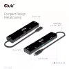 CLUB3D USB4™ Gen3x2 Type-C, 6 viename šakotuvas su HDMI™ 8K60Hz arba 4K120Hz, 2xUSB Typee-A(10G), Ethernet RJ45(2.5G) ir 2xUSB Type-C, 1x Data(10G) ir 1xPD3.0 įkrovimas 100 W