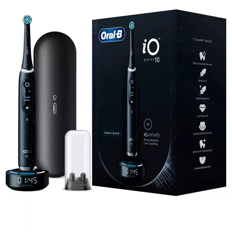 Rotuojantis-svyruojantis dantų šepetėlis Oral-B iO Series 10 Juoda