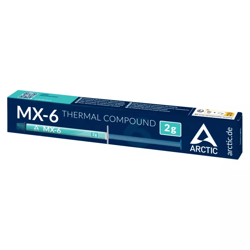 ARCTIC MX-6 ULTIMATE Performance Thermal Paste, Termopasta, Pilka, 2 g, 1 vnt., 23 mm, 152 mm