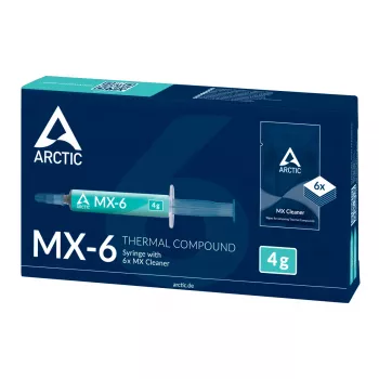 ARCTIC MX-6 ULTIMATE našumo terminė pasta + MX valiklis, terminis tepalas, pilka, 4 g, 1 vnt., 66 mm, 120 mm