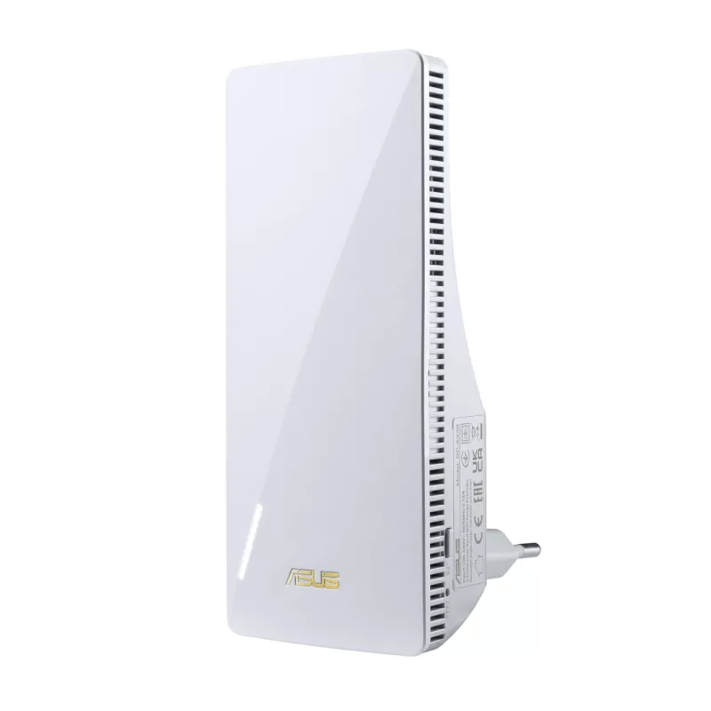 Tinklo siųstuvas ASUS RP-AX58 — dviejų juostų Wi‑Fi 6 (802.11ax), 2400 Mbps, 1× Gigabit LAN, 2 vidinės antenos, balta
