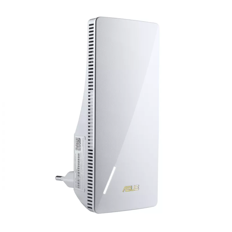 Tinklo siųstuvas ASUS RP-AX58 — dviejų juostų Wi‑Fi 6 (802.11ax), 2400 Mbps, 1× Gigabit LAN, 2 vidinės antenos, balta