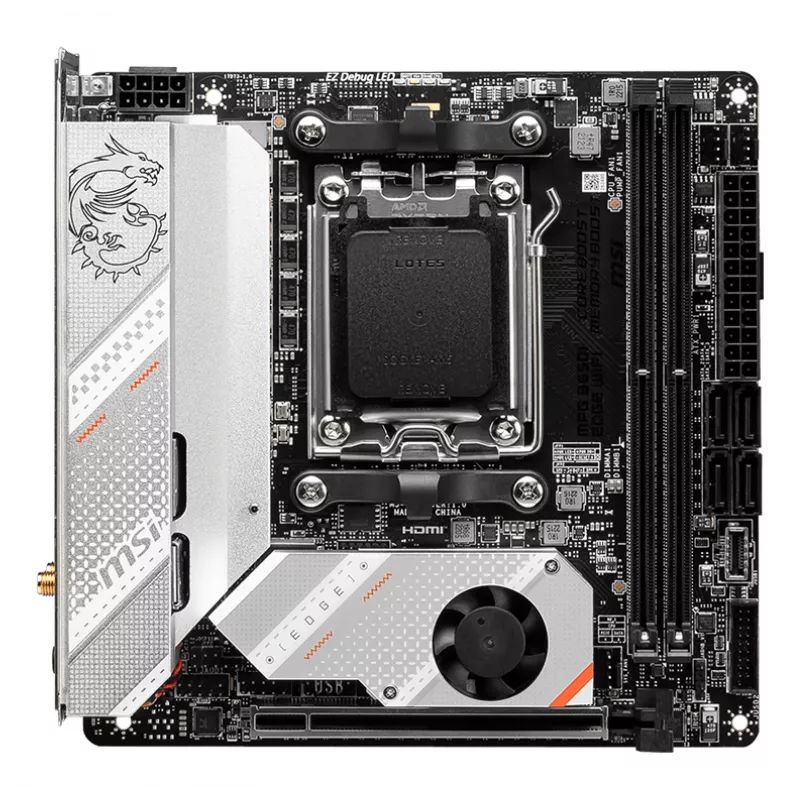 MSI MPG B650I EDGE WIFI pagrindinė plokštė AMD B650 Socket AM5 mini ATX