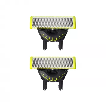 Skutimosi galvutė Philips Norelco OneBlade QP420/50, sidabrinė, 2 atsarginės galvutės, suderinama su Philips OneBlade