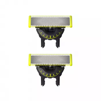 Skutimosi galvutė Philips Norelco OneBlade QP420/50, sidabrinė, 2 atsarginės galvutės, suderinama su Philips OneBlade