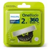 Skutimosi galvutė Philips Norelco OneBlade QP420/50, sidabrinė, 2 atsarginės galvutės, suderinama su Philips OneBlade