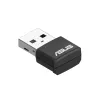 Tinklo adapteris ASUS USB-AX55 Nano AX1800 Wi‑Fi 6 dviejų dažnių USB belaidis adapteris, 1800 Mbps, juodas