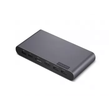 Lenovo 40B30090EU nešiojamojo kompiuterio dokas / prievadų daugiklis 2 x USB 3.2 Gen 2 (3.1 Gen 2) Type-C pilka