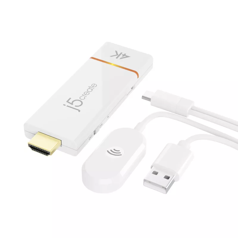 AV imtuvas j5create JVAW76 4K belaidis ekrano adapteris, 15 m veikimo atstumas