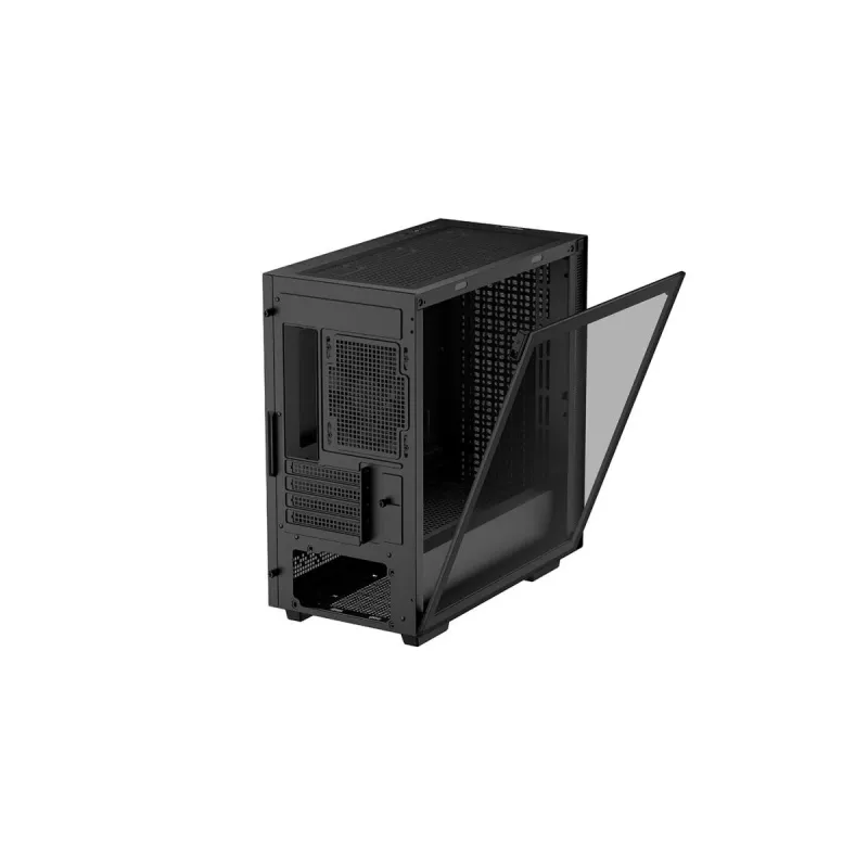 PC korpusas DeepCool CH370 Mini Tower — microATX/Mini‑ITX, grūdintas stiklas, palaiko iki 32 cm GPU