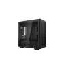 PC korpusas DeepCool CH370 Mini Tower — microATX/Mini‑ITX, grūdintas stiklas, palaiko iki 32 cm GPU