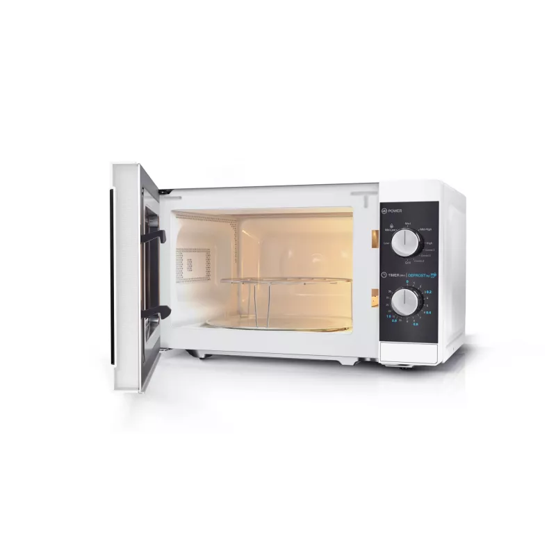 Sharp YC-MG01E-W mikrobangų krosnelė Juoda, Balta Grilio mikrobangų krosnelė Ant stalviršio 20 L 800 W