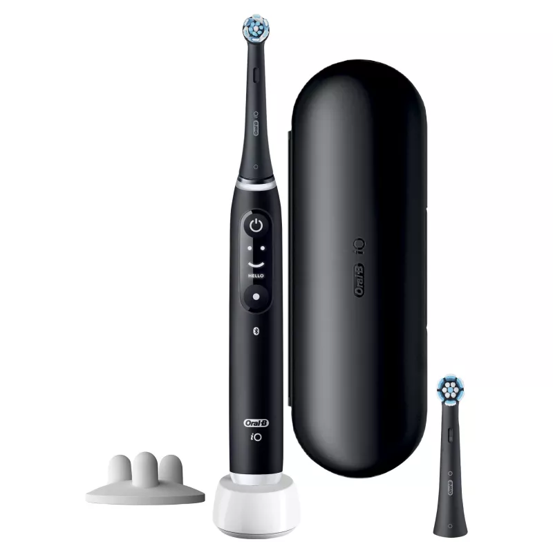 Oral-B iO 6 Suaugusiesiems vibruojantis dantų šepetėlis Juodas