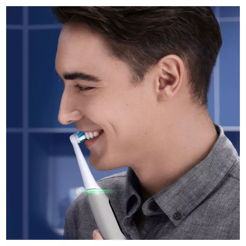 Oral-B iO 6S suaugusiųjų vibracinis dantų šepetėlis Pilkas, Baltas