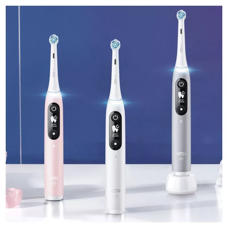 Oral-B iO 6S suaugusiųjų vibracinis dantų šepetėlis Pilkas, Baltas