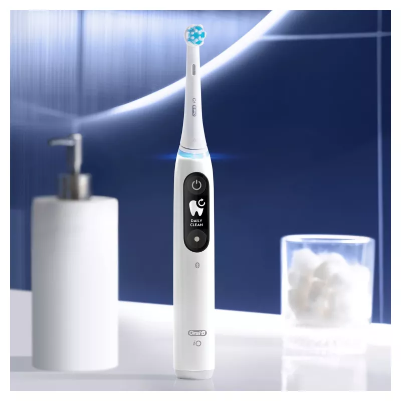 Oral-B iO 6 suaugusiems vibracinis dantų šepetėlis baltas