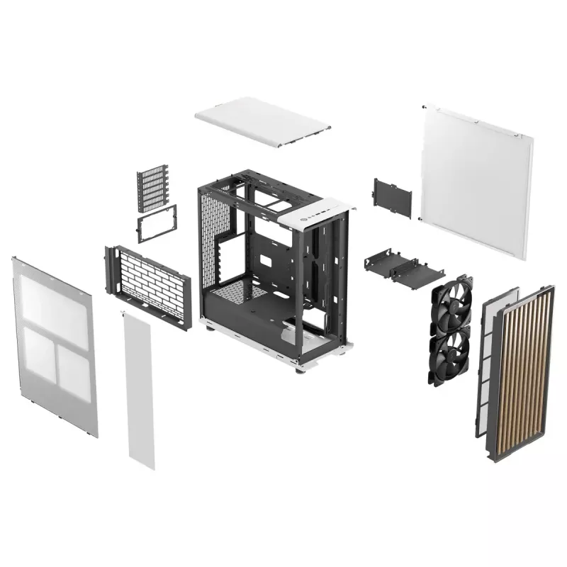 PC korpusas Fractal Design North Midi Tower White
