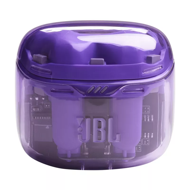 JBL Tune Flex Ghost Edition Ausinės Tikras belaidis stereo (TWS) Į ausį Skambučiai/Muzika Bluetooth Violetinė, permatoma