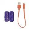 JBL Tune Flex Ghost Edition Ausinės Tikras belaidis stereo (TWS) Į ausį Skambučiai/Muzika Bluetooth Violetinė, permatoma