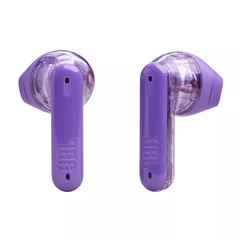 JBL Tune Flex Ghost Edition Ausinės Tikras belaidis stereo (TWS) Į ausį Skambučiai/Muzika Bluetooth Violetinė, permatoma