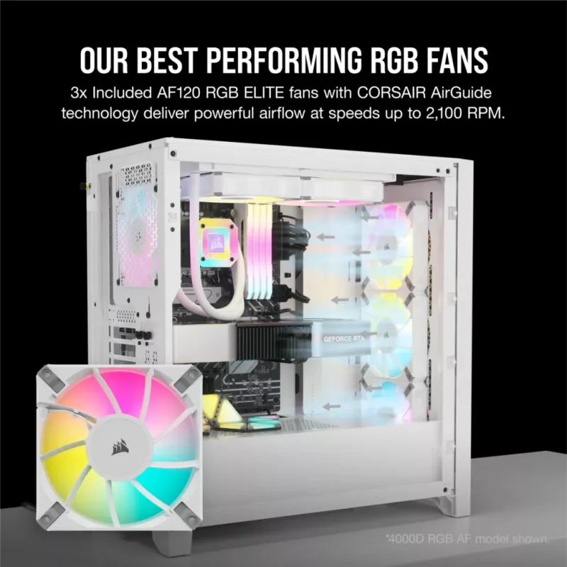 PC Case Corsair iCUE 5000D RGB Airflow Midi Tower White