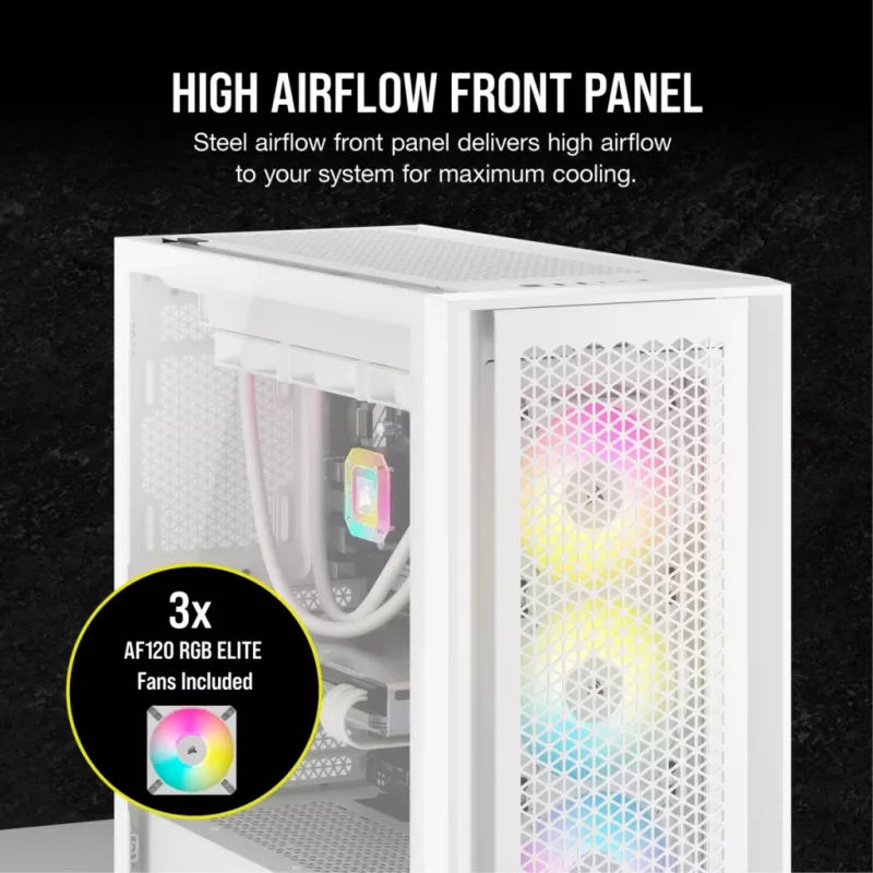 PC Case Corsair iCUE 5000D RGB Airflow Midi Tower White