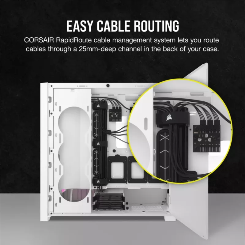 PC Case Corsair iCUE 5000D RGB Airflow Midi Tower White