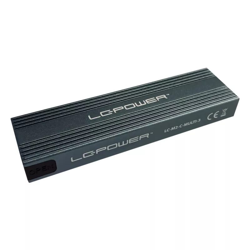 LC-POWER SSD korpusas - M.2 LC-M2-C-MULTI-3 Lc-power USB3.2 M.2-SSD-geh (NVMe ir SATA)