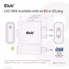 CLUB3D kelioninis įkroviklis 100 W GaN technologija, USB-IF TID sertifikuotas, vienas USB Type-C prievadas, palaiko Power Delivery (PD) 3.0