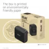 CLUB3D kelioninis įkroviklis 100 W GaN technologija, USB-IF TID sertifikuotas, vienas USB Type-C prievadas, palaiko Power Delivery (PD) 3.0