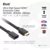 CLUB3D Ultra High Speed HDMI ilginimo kabelis 4K120Hz 8K60Hz 48Gbps M/F 1 m / 3,28 pėdos 30AWG