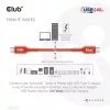 CLUB3D USB2 Type-C dvikryptis USB-IF sertifikuotas kabelis duomenims 480Mb, PD 240W(48V/5A) EPR M/M 1m / 3.23 ft