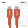 CLUB3D USB2 Type-C dvikryptis USB-IF sertifikuotas kabelis duomenims 480Mb, PD 240W(48V/5A) EPR M/M 1m / 3.23 ft
