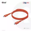 CLUB3D USB2 Type-C dvikryptis USB-IF sertifikuotas kabelis duomenims 480Mb, PD 240W(48V/5A) EPR M/M 1m / 3.23 ft