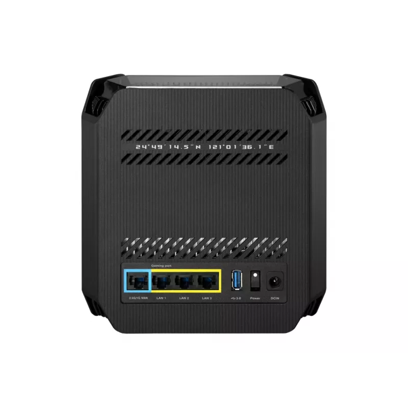 ASUS ROG Rapture GT6 AX10000 AiMesh 1 paketas Triju juostų (2,4 GHz / 5 GHz / 5 GHz) Wi-Fi 6 (802.11ax) Juoda 4 vidinės