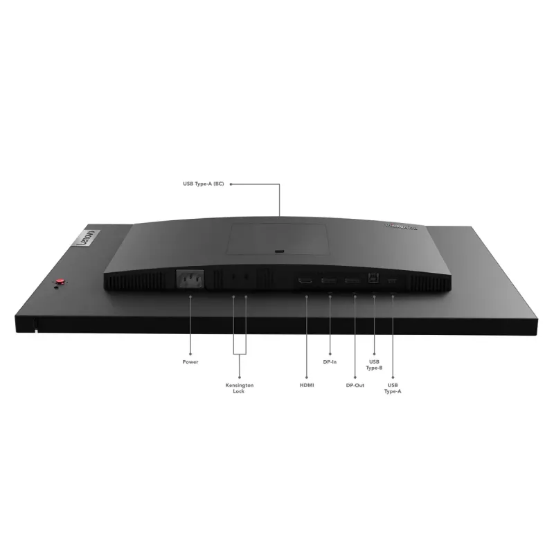 Lenovo ThinkVision P24q-30 kompiuterio monitorius 60,5 cm (23,8 colio) 2560 x 1440 pikselių Quad HD LED juodas