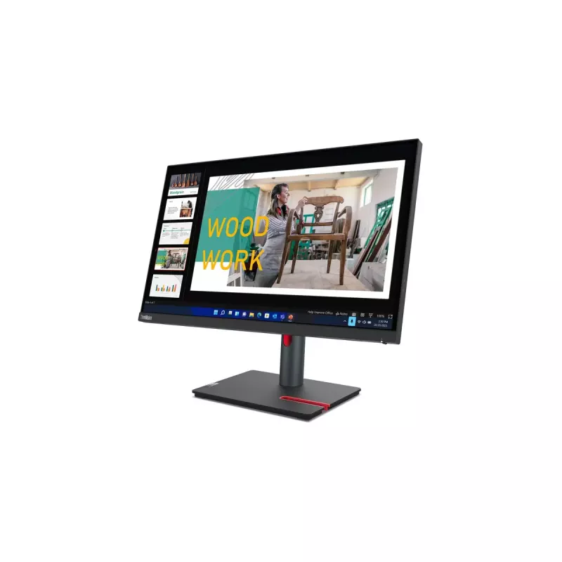 Lenovo ThinkVision P24q-30 kompiuterio monitorius 60,5 cm (23,8 colio) 2560 x 1440 pikselių Quad HD LED juodas