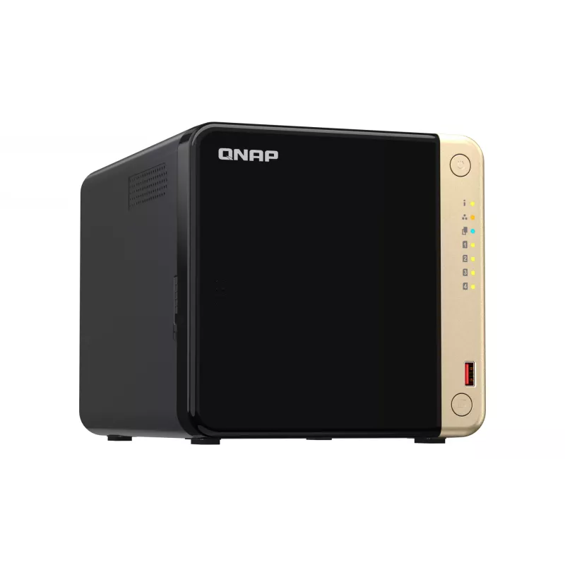 QNAP TS-464 NAS bokštinis Intel® Celeron® N5095 8 GB DDR4 0 TB QNAP QTS juodos spalvos