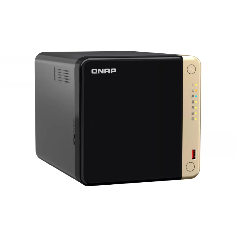 QNAP TS-464 NAS bokštinis Intel® Celeron® N5095 8 GB DDR4 0 TB QNAP QTS juodos spalvos