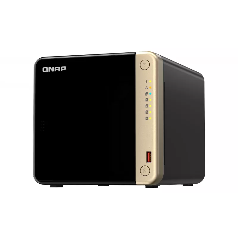 QNAP TS-464 NAS bokštinis Intel® Celeron® N5095 8 GB DDR4 0 TB QNAP QTS juodos spalvos