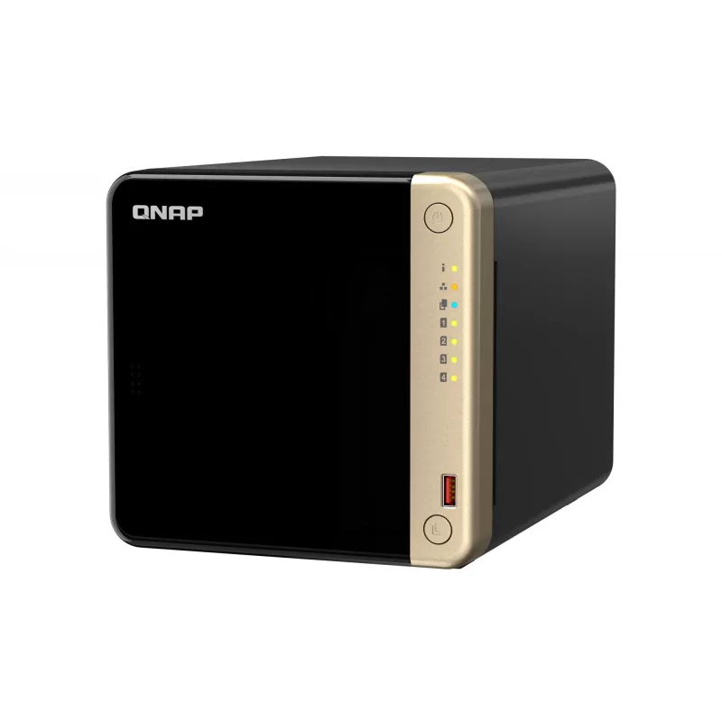 QNAP TS-464 NAS bokštinis Intel® Celeron® N5095 8 GB DDR4 0 TB QNAP QTS juodos spalvos
