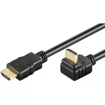 HDMI kabelis Wentronic 61263 0.5m Tipas A Male 18 Gbit/s Juodas