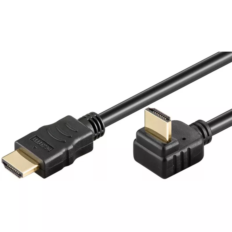 HDMI kabelis Wentronic 61263 0.5m Tipas A Male 18 Gbit/s Juodas